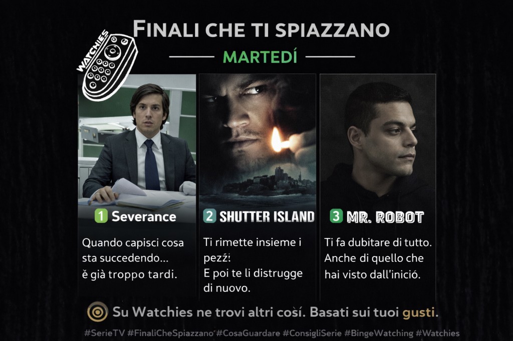 Recensione Finali che ti spiazzano: Severance, Shutter Island e Mr. Robot - Locandina