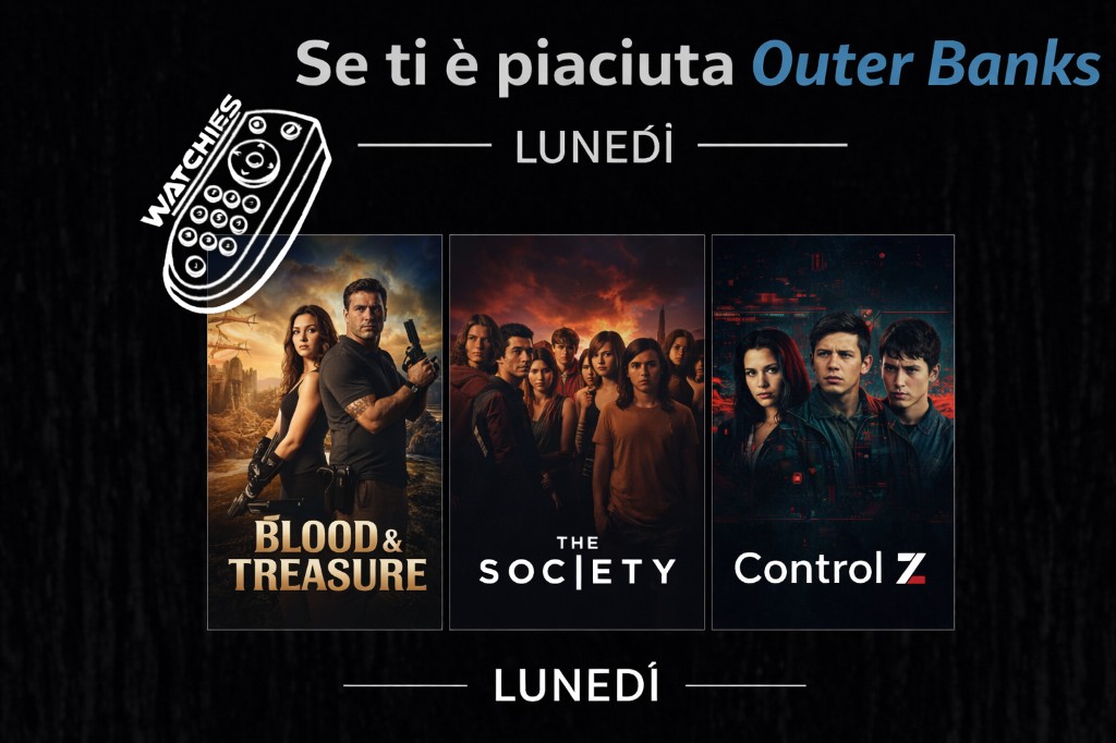 Recensione Se ti è piaciuta Outer Banks: 3 serie da vedere (Blood & Treasure, The Society, Control Z) - Locandina